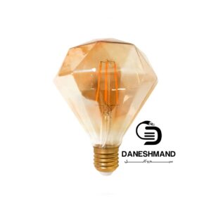 لامپ فلامنت الماسی پایه کوتاه تیز 4 وات