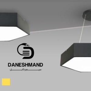 آویز 6 ضلعی مدرن قطر 60 سانت