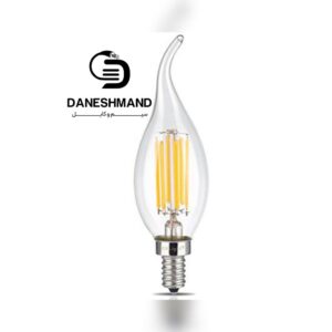 لامپ پایه شمعی لوستری فلامنت 4 وات